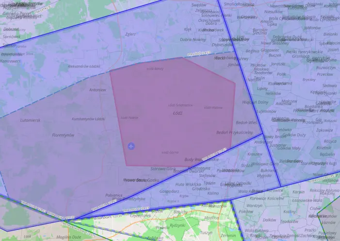 Łódź - mapa ograniczeń